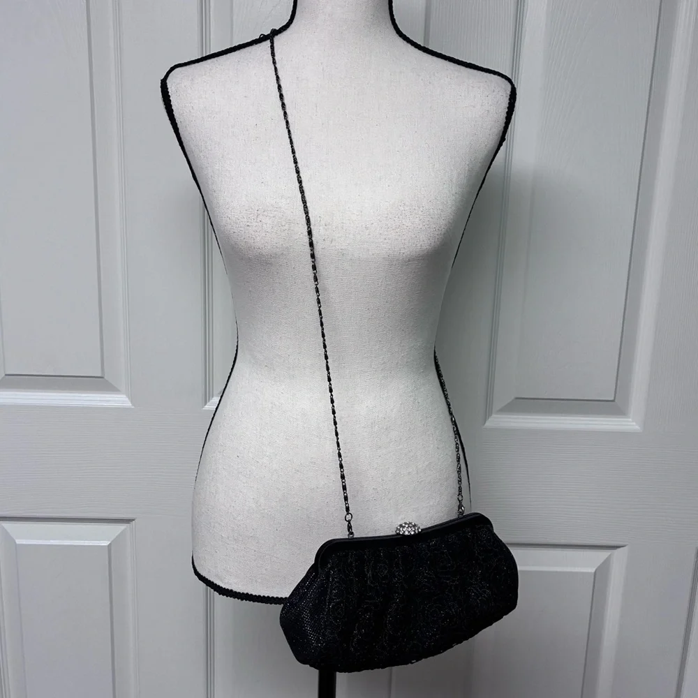 NWOT NANCY KYOTO Black Evening Bag
